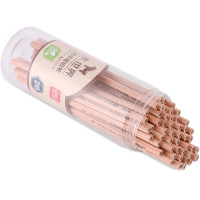 得力(deli) S907-2B原木铅笔50支/筒(1筒装)