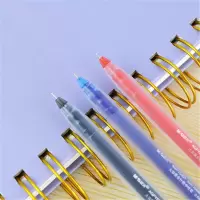 晨光AGPY5501-0.5mm大容量中性笔/全针管黑色办公签字水笔-蓝色(12支/盒)5盒起发