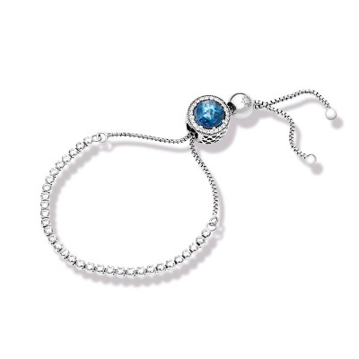 Pandora潘多拉 璀璨之心ZT0134手链串饰套装蓝色时尚高质感女