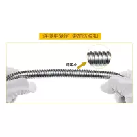 企购优品 古凡沐浴不锈钢加密金属软管 长1500mm