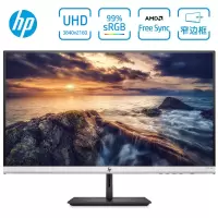 惠普(HP)27F 4K 27英寸 UHD 升降旋转(水平)三边微边框IPS 99%sRGB 8bit面板