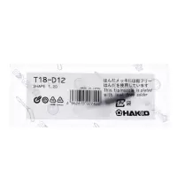 原装进口HAKKO(白光) FX888D专用焊嘴一字(扁平)型 T18-D12 不涉及维保