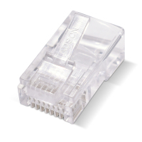 AMP RJ45 8P8C工程超五类网络水晶头超六类非屏蔽网线水晶头超五类非屏蔽100个