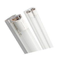 FSL 佛山照明t8灯管一体化le灯管支架 双管平盖 1.2米18W含两根灯管 暖白
