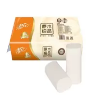 维达 清风 清风原木纯品三层无芯卷纸90克12卷
