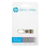 惠普(HP) x760w 32G优盘防水商务办公创意金属钩头U盘 usb 3.1