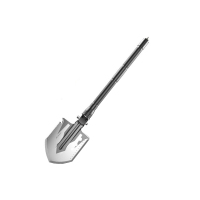 北山狼（BSWolf）德国多功能工兵铲户外车载锰钢军版中国军工铲兵工铲折叠铁锹挖土新品1 黑色三节款76CM用断包赔+铲