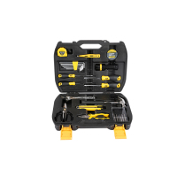 得力(deli) DL5963 多功能五金工具箱手动工具套装电工维修工具箱 家用应急包27件套