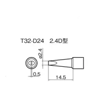 原装进口HAKKO(白光) FX890专用焊嘴一字(扁平)型 T32-D24 不涉及维保