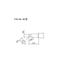 原装进口HAKKO(白光) FX888D专用焊嘴马蹄型 T18-C4 不涉及维保