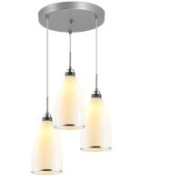 FSL 佛山照明 led餐厅灯现代简约餐吊灯吧台吊灯三头饭厅灯具创意个性 佛山照明LED球泡 3*5W白光