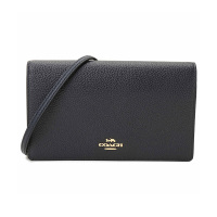 COACH/蔻驰女士牛皮单肩斜跨包87401深海军蓝色