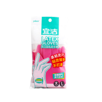 宜洁灵巧乳胶家用手套家务厨房轻薄透气(大号1双)*3组 Y-9867
