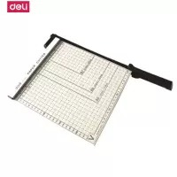 得力deli8015钢质切纸刀 相片切刀 切纸机 锋利耐用B5 250*250mm