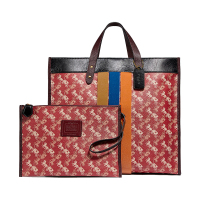 COACH/蔻驰 女士手提单肩斜跨包88243暗红色