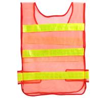 企购优品 安全反光服 橘色网布安全警示服 5件装