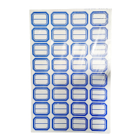 ZEBRA 沧州口取纸(大) 31*40mm 蓝色 32贴/张 60张/包 单包装