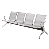 [规格:四排椅]加固新品长凳子休息不锈钢椅靠背不锈钢排椅四人位