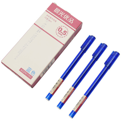 晨光 中性笔优品 AGPA1701 蓝0.5 12支/盒