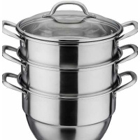 德世朗(DESLON) 真心“蒸”意 三层多用蒸锅 DFS-Z036B 铁素体型不锈钢