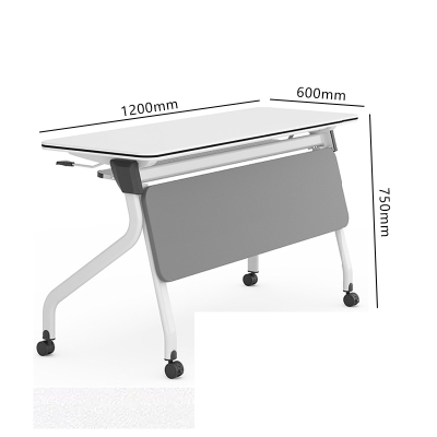 榭邦 办公家具 1.2米灰色双人位2 折叠会议桌 1200*600*750mm