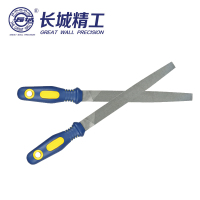 长城（THE GREAT WALL）250mm(10″) 长城精工塑柄粗齿尖扁锉 413312
