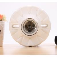 E27螺口白色圆形螺口陶瓷灯座 单个装--(个)