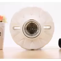 E27螺口白色圆形螺口陶瓷灯座 单个装--(个)