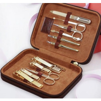 777(THREE SEVEN)-NTS-1261G 12件套（指甲锉/耳挖/鼻毛剪/死皮刀/死皮铲/死皮铲/眉夹/斜口