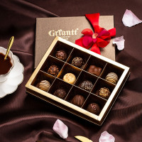 Grlantt歌兰特比利时进口巧克力礼盒装松露型夹心巧克力松露12颗