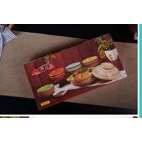 美力雅煲仔饭砂锅5件套 C03 900ml砂锅+4碗