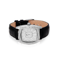 伊泰莲娜DIY白金黑色皮表带女表 ITLN1405-4