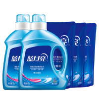 蓝月亮 亮白洗衣液-薰2kg*2+亮白洗衣液袋-薰1kg*3