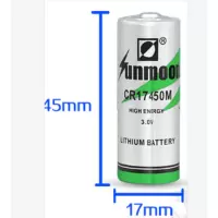 企购优品 日月锂电池 3V水表电表仪表流量计RAM记忆PLC CR17450 17*45mm