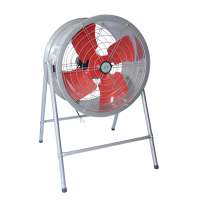 企购优品 浩通 风机600mm轴流风机移动式通风机通风设备 功率2200W 电压380V 24寸