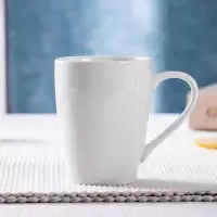 陶瓷马克杯白色杯子骨瓷水杯情侣杯