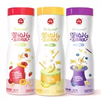 伊威3段辅食零食泡芙草莓口味包装6个月以上宝宝泡芙 婴儿零食 三种口味装