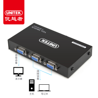 [苏宁自营]优越者 VGA二进一出切换器 U-8704 黑色 计价单位:根