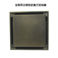 安赛瑞 510079 全铜青古铜色防臭方型地漏