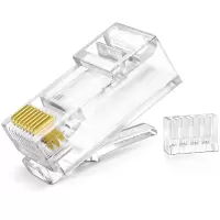 【苏宁自营】普联(TP-LINK) 六类非屏蔽网络水晶头 TL-EH602-100 RJ45 100个装 计价单位：盒