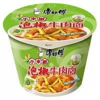 康師傅泡椒牛肉桶面108g*12桶/箱