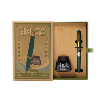 百乐 FP-78G+钢笔套装 F尖 绿色 商务钢笔墨水复古套装（一套装）