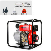 抽水机农用农业灌溉高扬程汽油机水泵2寸3寸小型自吸泵柴油抽水泵 柴油4寸口-套餐