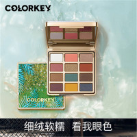 colorkey珂拉琪流沙十二色眼影盘 赤花金橘