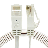 酷比特 L-CUBIC 超五类非屏蔽纯铜扁平网线白色3M