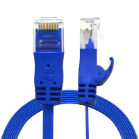 酷比客 L-CUBIC 超五类非屏蔽纯铜扁平网线蓝色2M