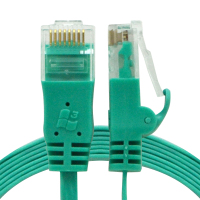 酷比客(L-CUBIC)超五类非屏蔽纯铜扁平网线绿色2M