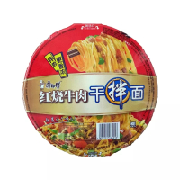 康師傅 红烧牛肉干拌面 129g*12盒/箱