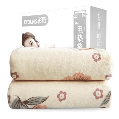 彩阳（KYOUNG）电热毯WT015温暖爱巢智能定时自动断电 左右控温 加厚法兰绒