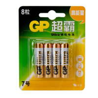 超霸(GP) GP24AU-2IL8 7号 碱性电池干电池 8节(计价单位:卡)(BY)